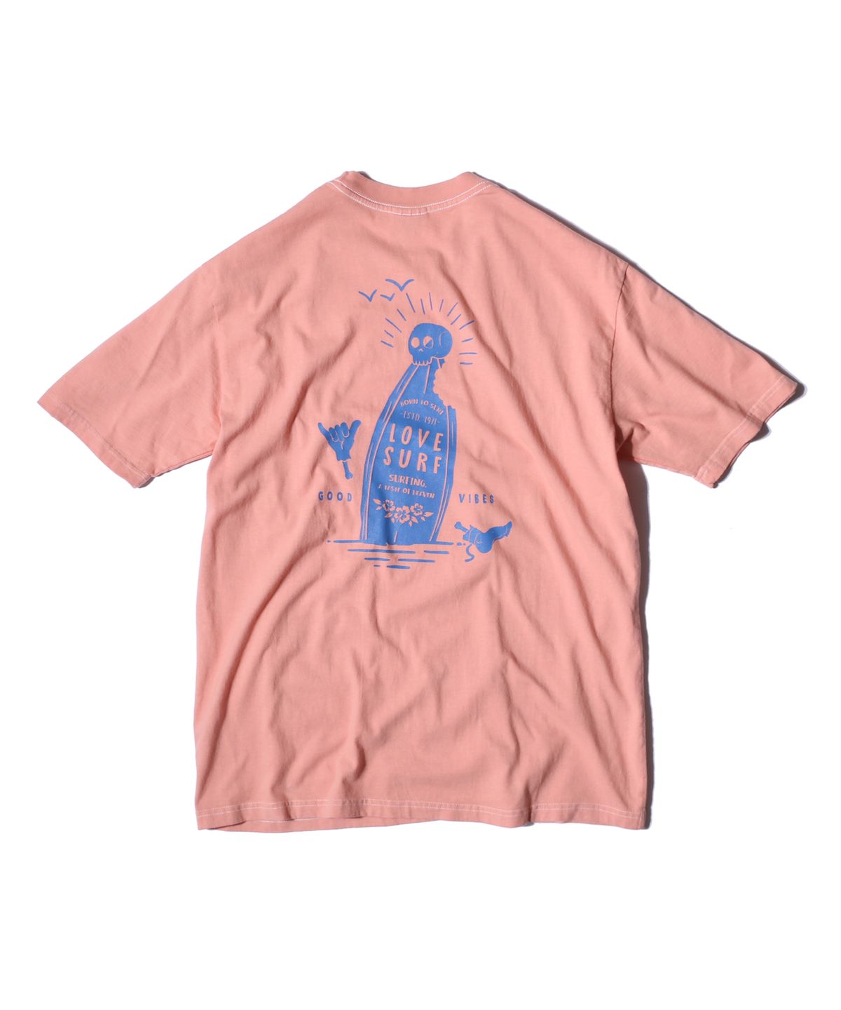 캘리포니아 프로젝트(CALIFORNIA PROJECT) PIGMENT T-SHIRTS SHARK ALERT (PINK)