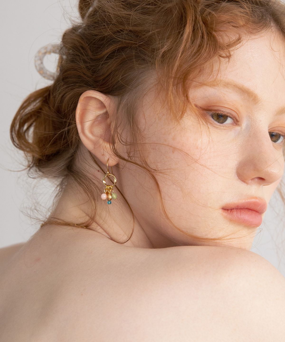 메리모티브(MERRYMOTIVE) Bohemian color ball drop earring