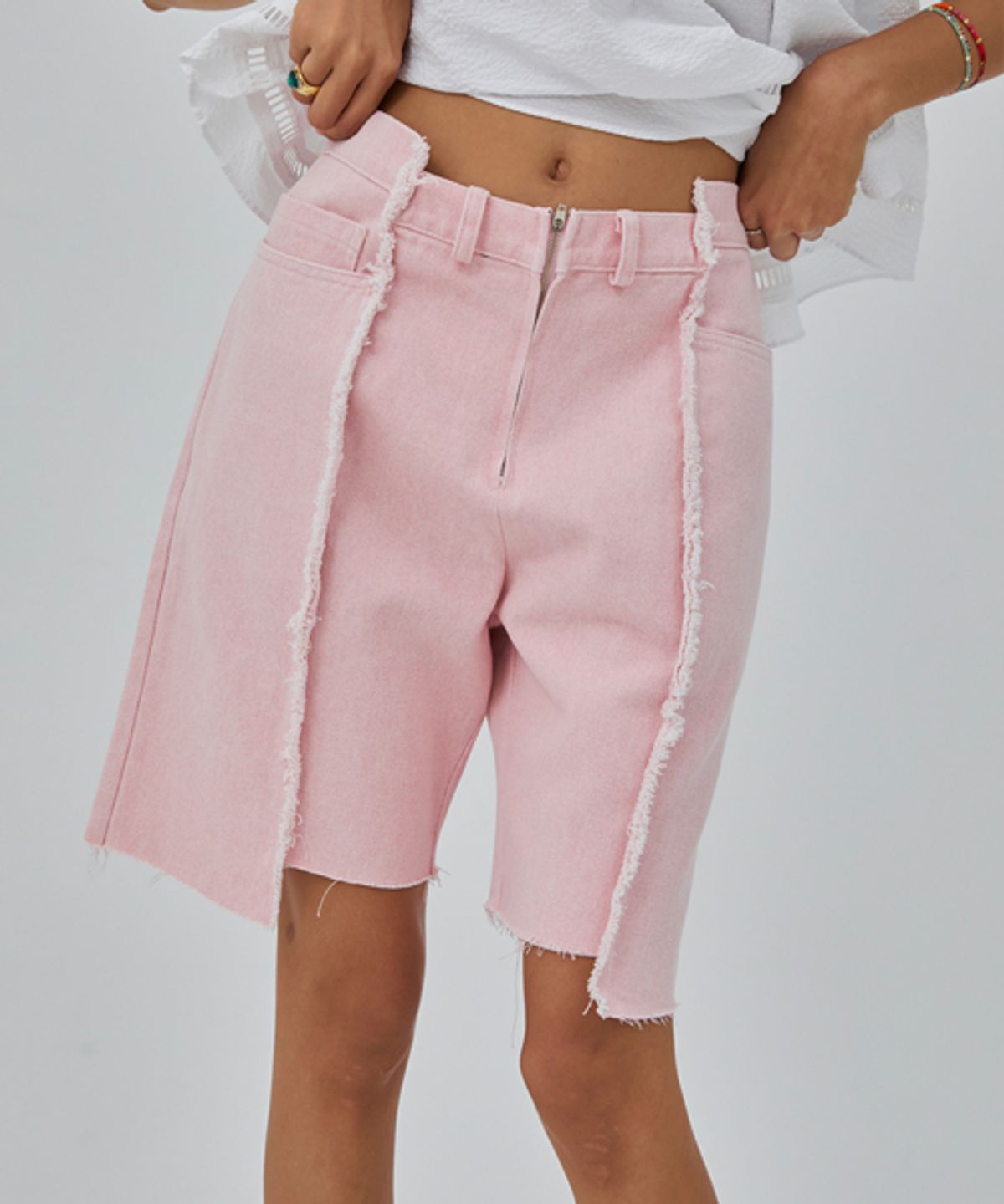 애프터홈파티(AFTER HOME PARTY) bana denim short pants
