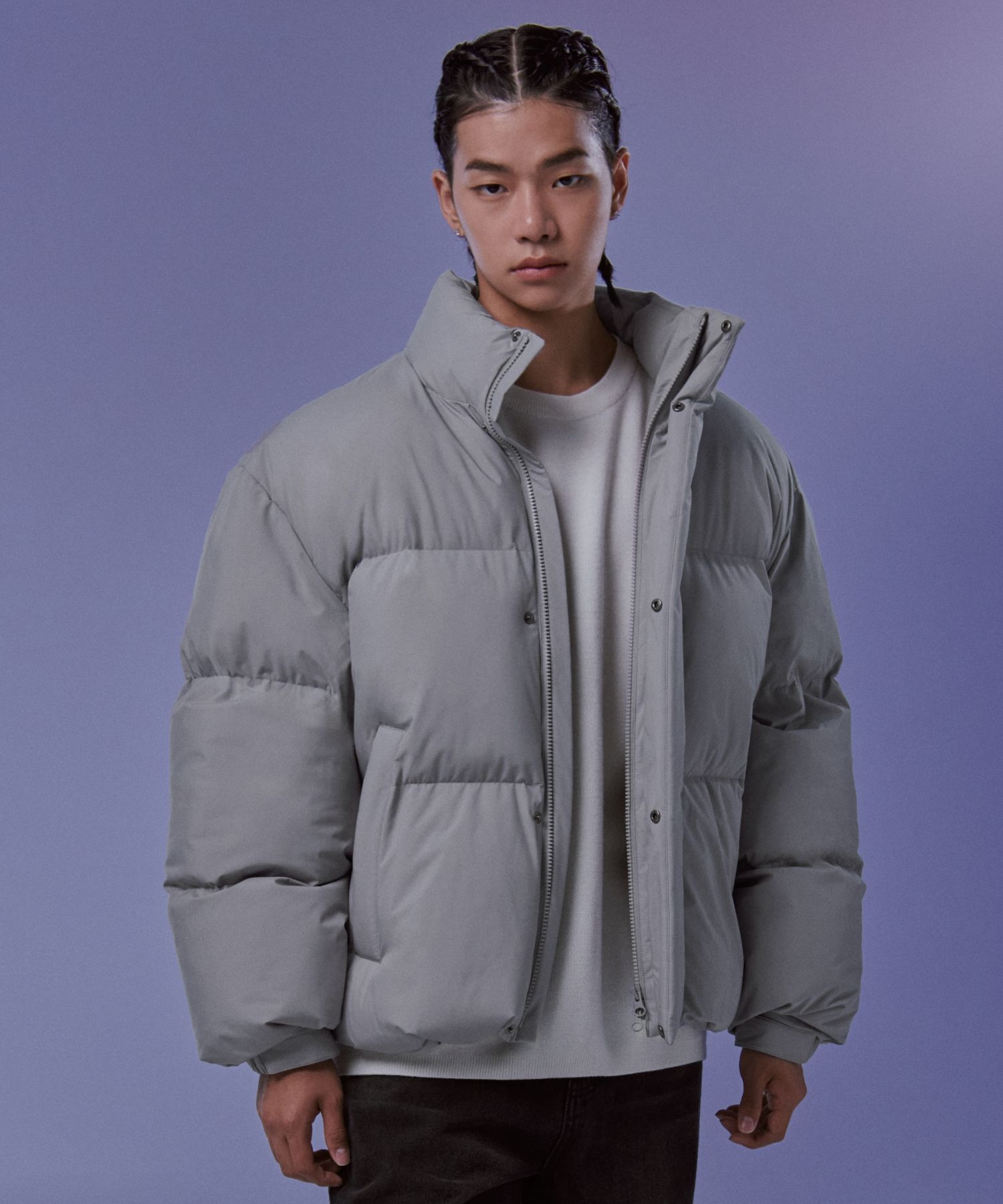 まさ　ダウン 西川ダウン(R)」ボアカラーサージショートダウン