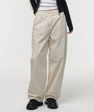 우먼즈 와이드 카펜터 팬츠 [크림]