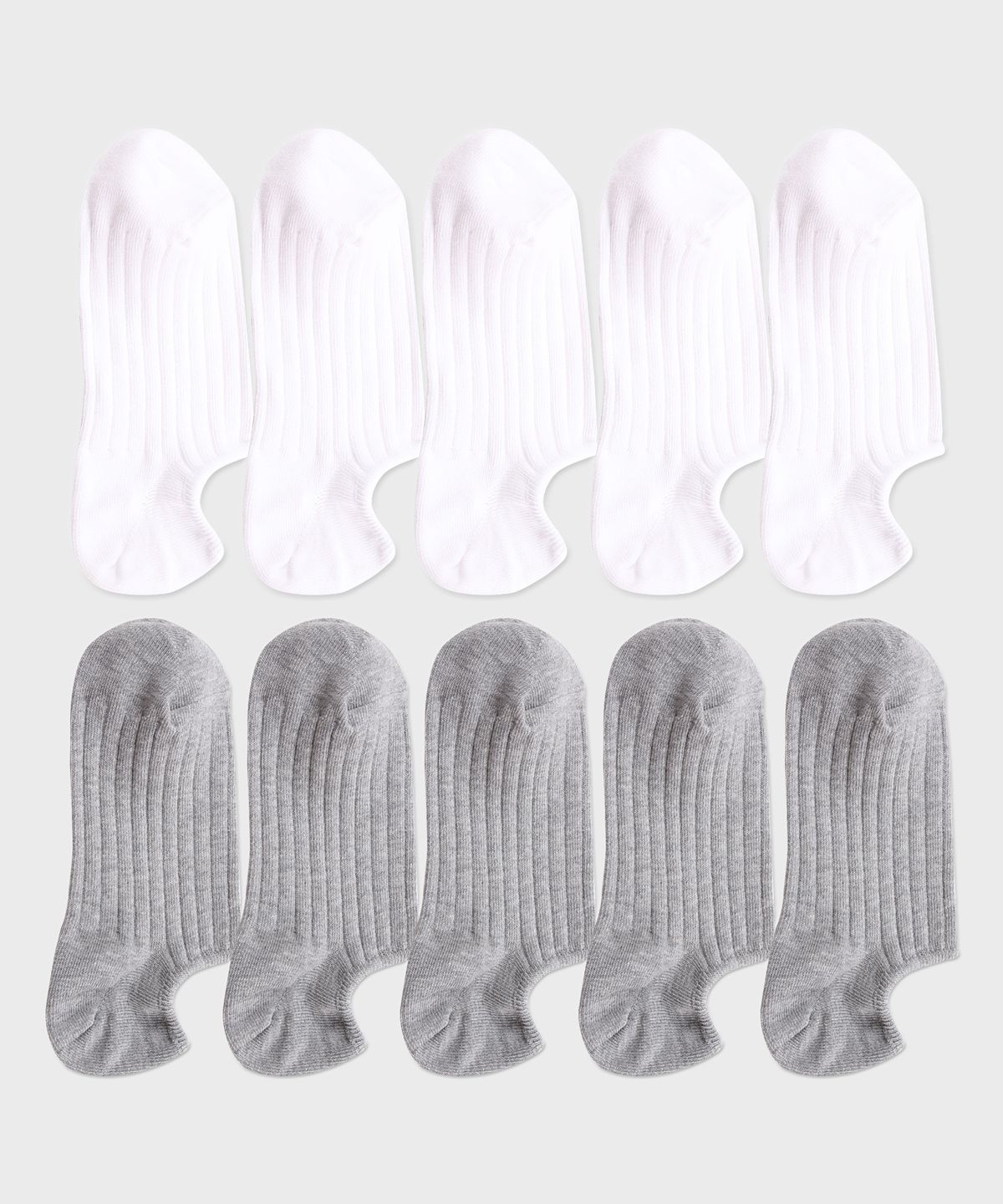 삭스더랭귀지(SOCKS THE LANGUAGE) 데일리 골지 페이크삭스(아이보리+그레이) 10SET