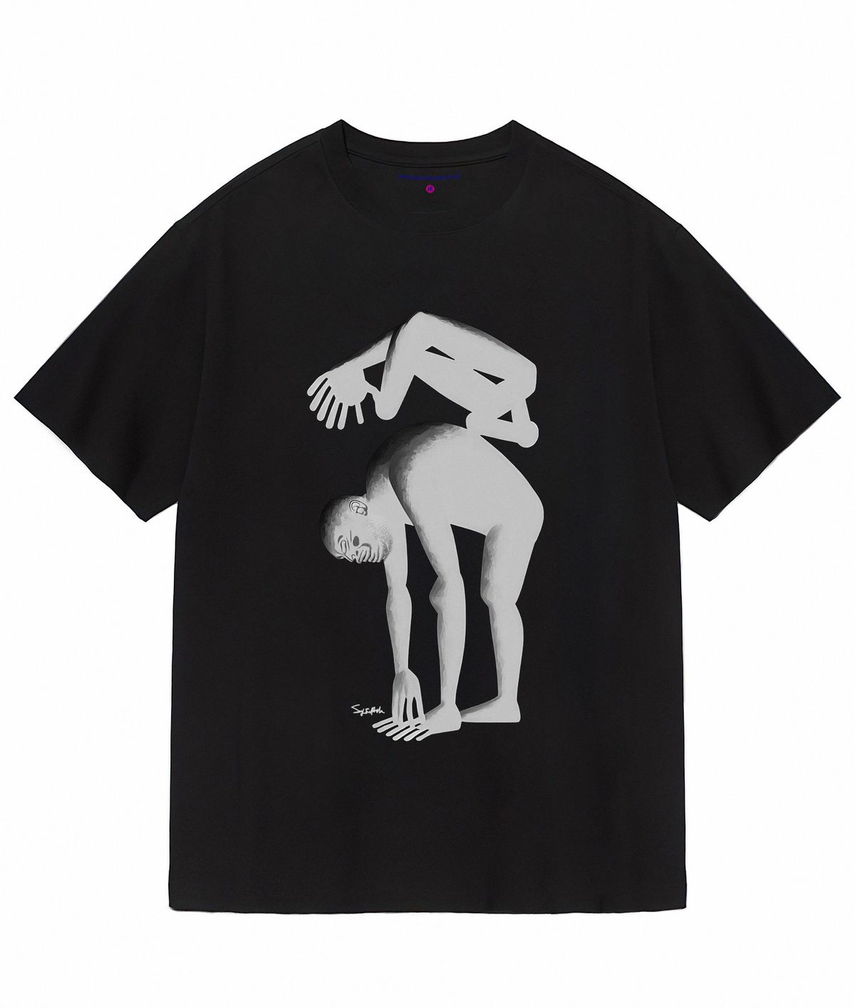 한량 컬렉티브(HANRYANG COLLECTIVE) HR® 0029 untitled short sleeved tshirt black 반팔티