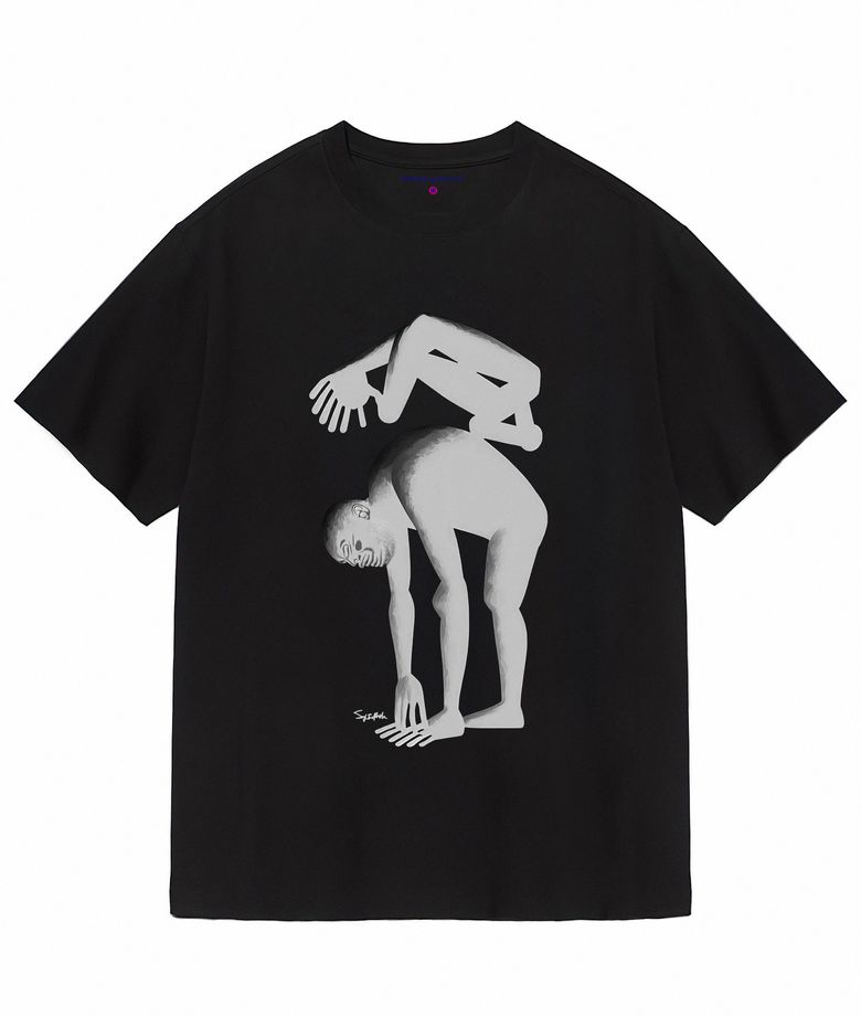 HR® 0029 untitled short sleeved tshirt black 반팔티