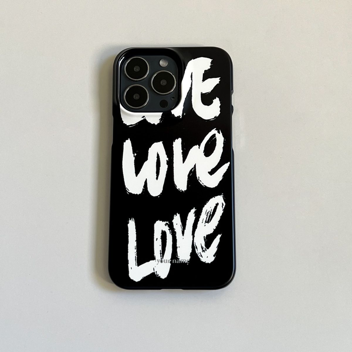 에이쓰리비쓰리(A3B3) (Phone Case) Love Love Love Black