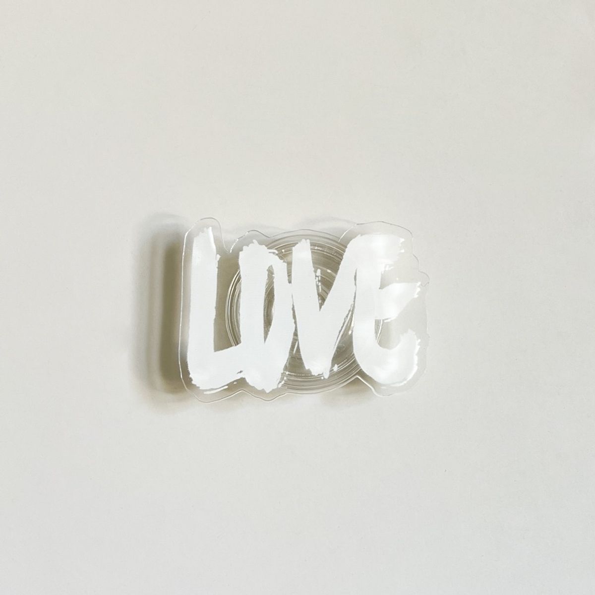 에이쓰리비쓰리(A3B3) (Acrylic Tok) Love Love Love White Acrylic Tok