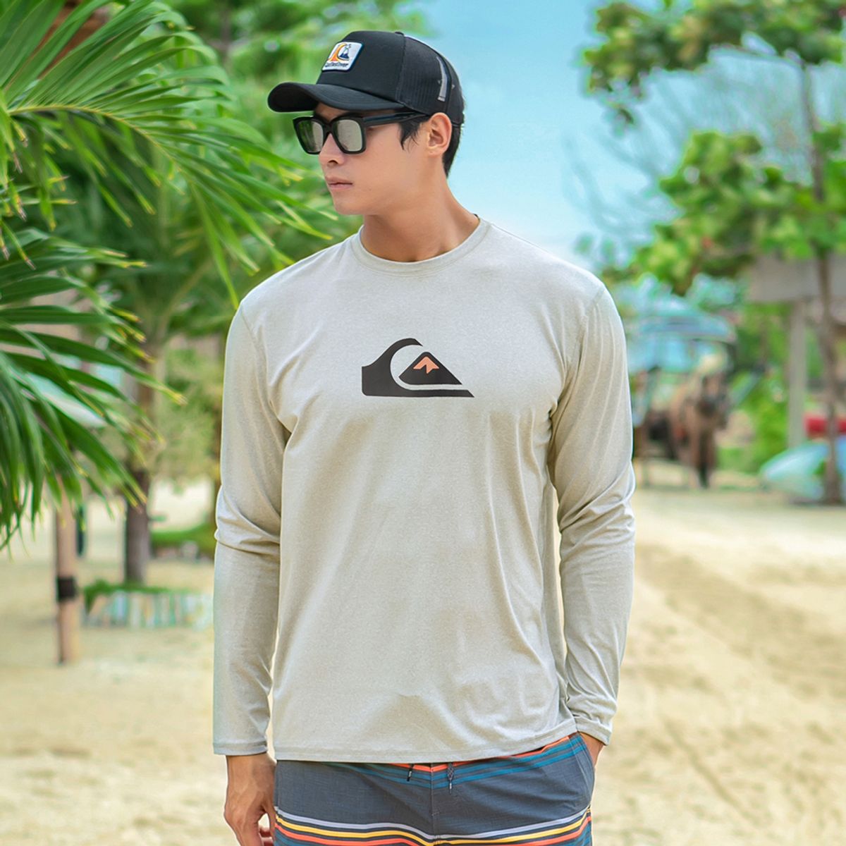 퀵실버(QUIKSILVER) 남성루즈핏래쉬가드QS975SMT