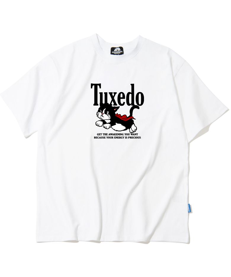 TUXEDO CAT GRAPHIC 티셔츠 - 화이트