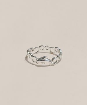 925실버 돌고래 행운 순은 반지 델핀/ Delphin
