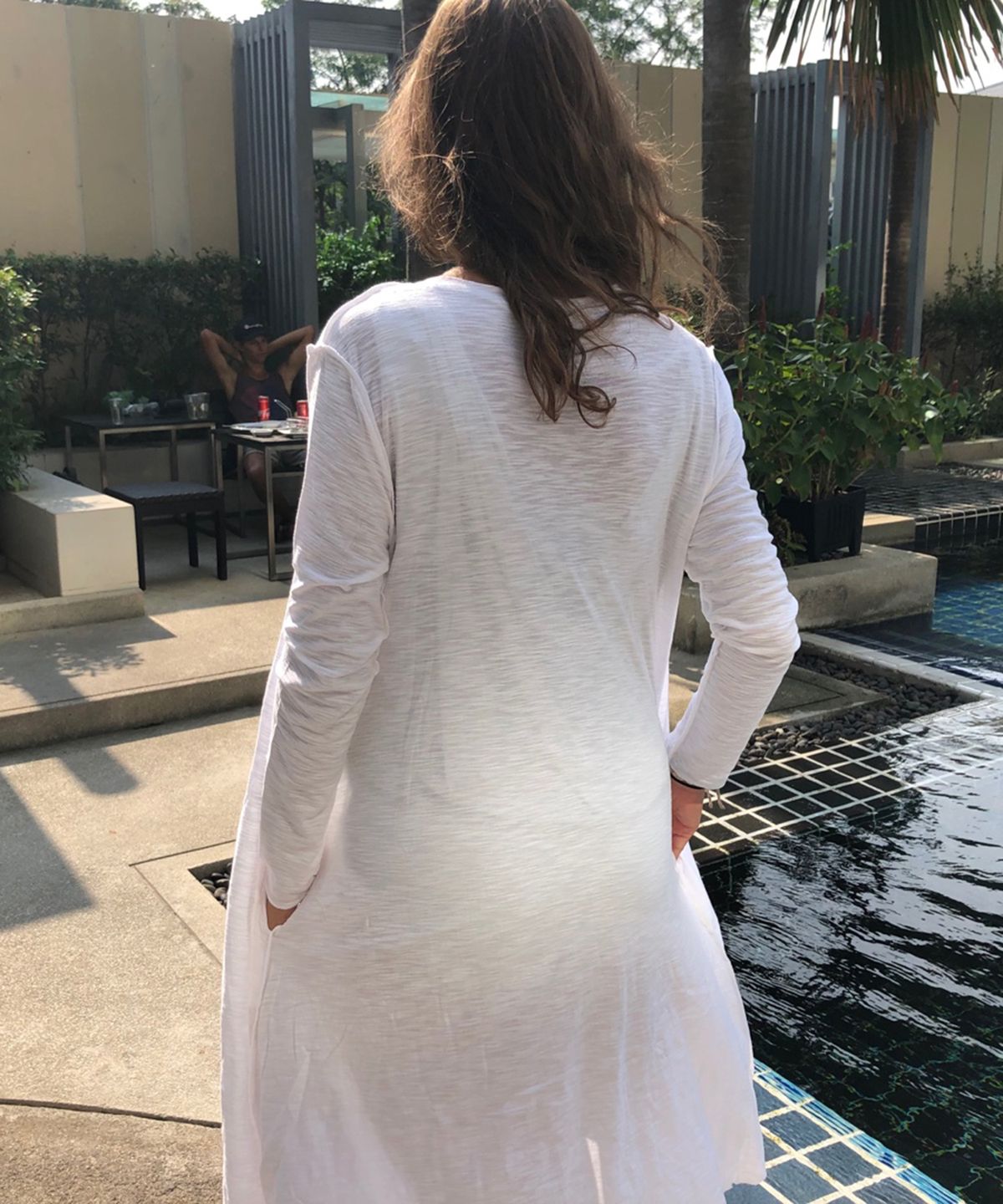 블란다(VLANDA) UNBALANCE SLIM ROBE-VQMWR01WH