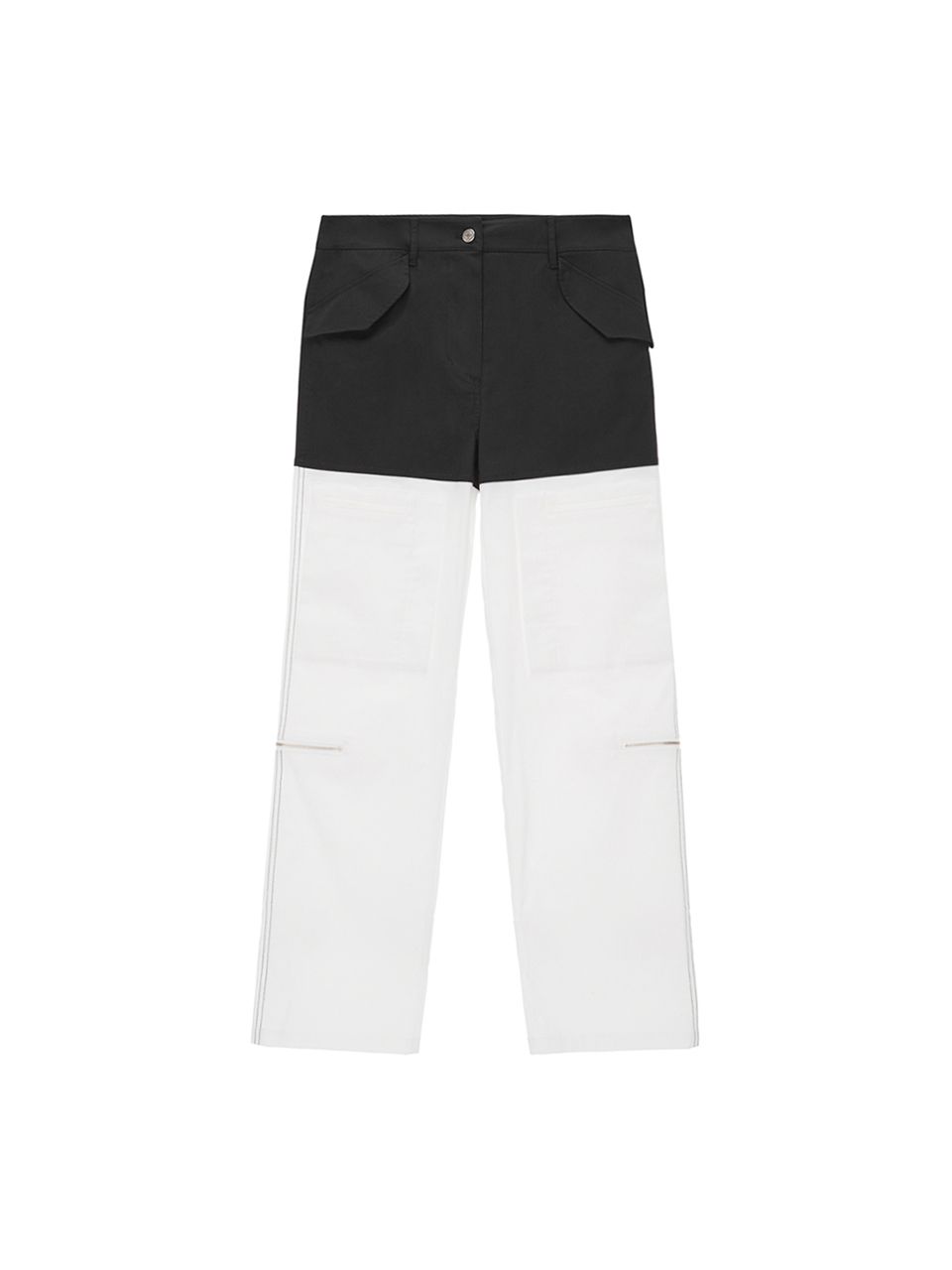 パンツ [MATINKIM]color block velcro cargo pants in black MUSINSA | MATIN KIM COLOR BLOCK VELCRO CARGO PANTS IN BLACK