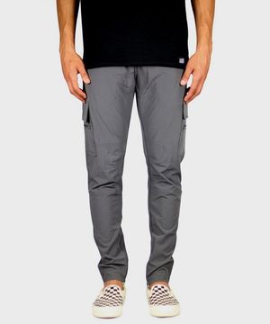 차콜  나일론  지퍼 팬츠