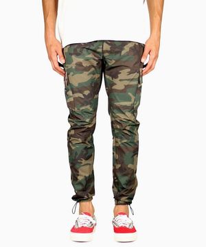 우드랜드 카모 나일론  카고 팬츠