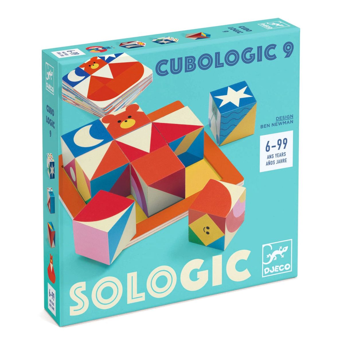 아스모디(ASMODEE) 드제코 큐브 로직 9 CUBOLOGIC 9 보드게임 (6세 추천)