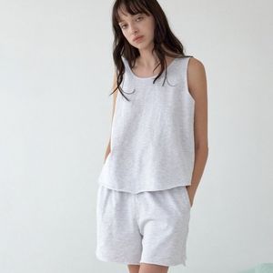 무지 순면 나시 여성 잠옷세트