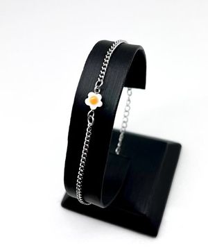 [남여공용] 써지컬스틸 자개계란꽃팔찌 / GHMB-267