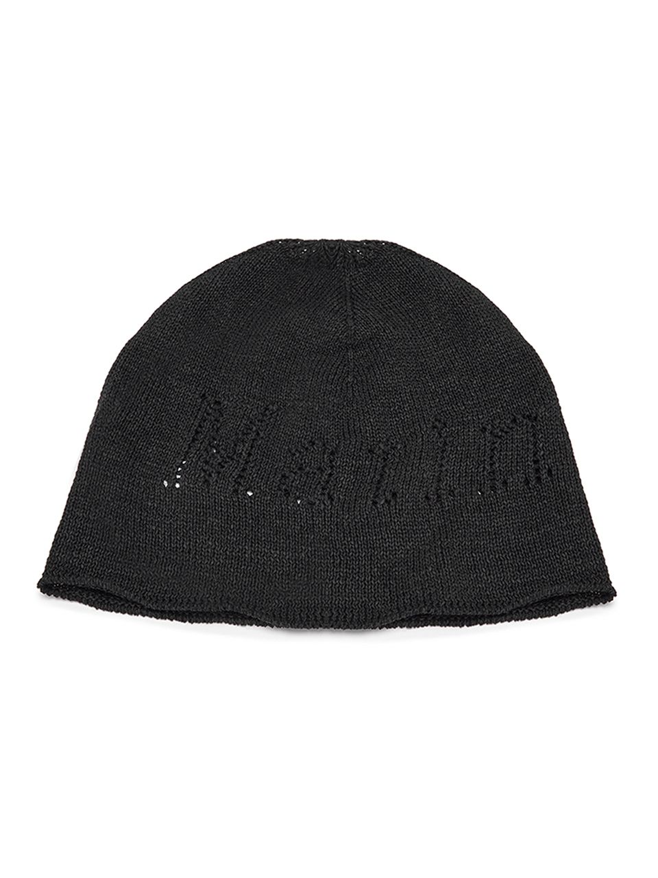【Matin Kim】TWICEサナ着用 LOGO HEAVY KNIT BEANIE☆追跡付 即納】韓国ブランド Matin Kim MATIN LOGO CROCHET BEANIE
