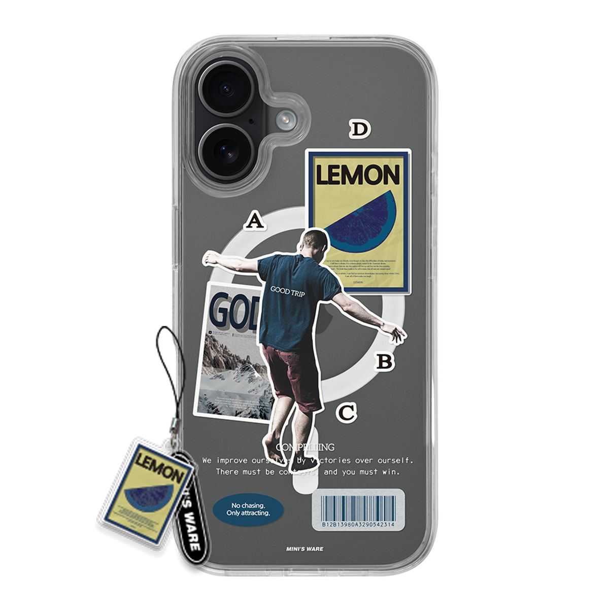 미니스웨어(MINI'S WARE) [아이폰17추가] WITH PLAY MAGSAFE JELLYHARD CASE_BLUE LEMON