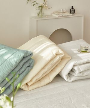 썸머로맨스 스노우시어서커 고정밴드 여름 침대패드(SS/Q/K) 3종