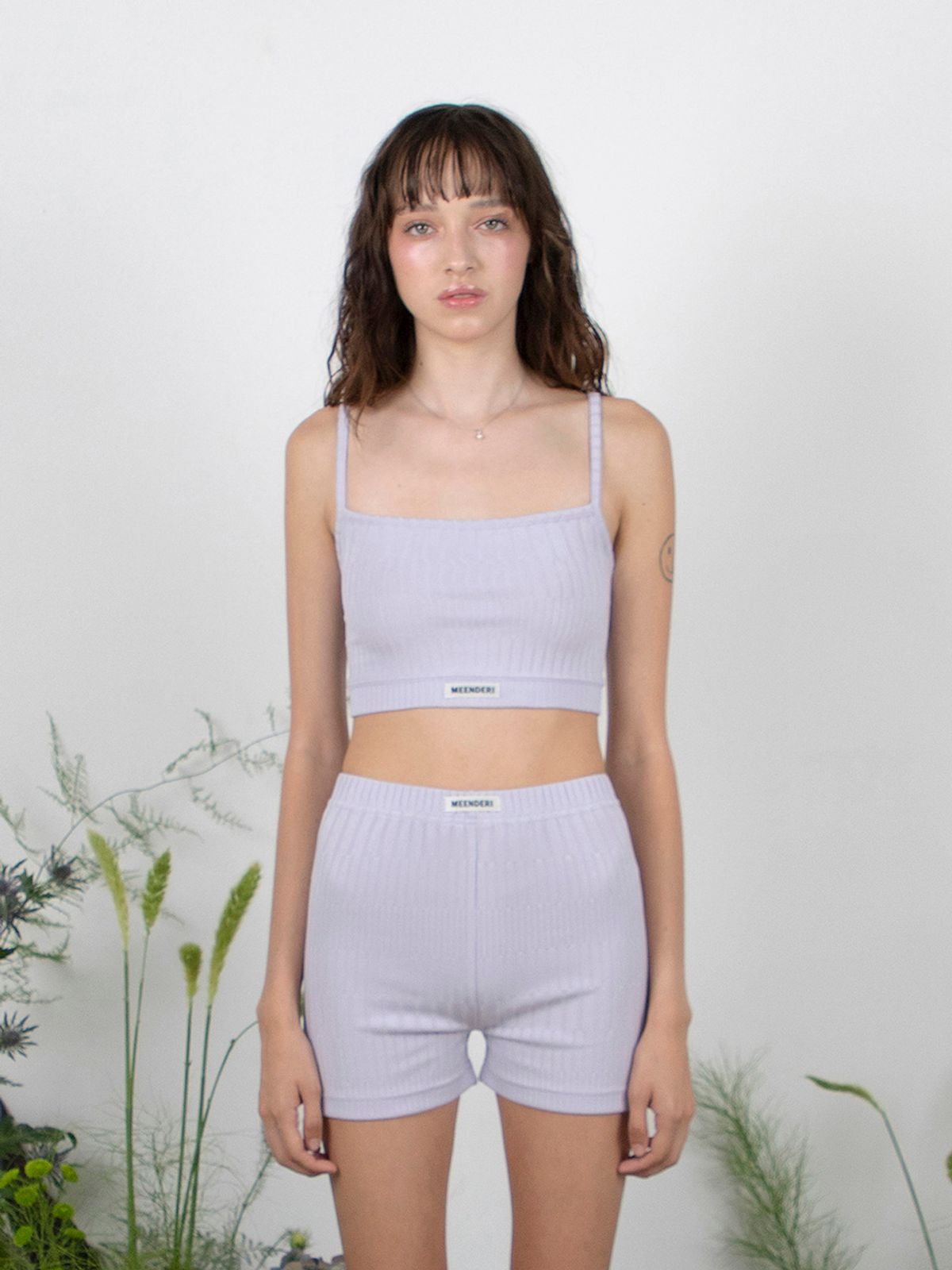 민더리(MEENDERI) BASIC PATTERN SLEEVELESS - PURPLE