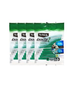 이그젝타2 센서티브 일회용 면도기 10입 x 4개