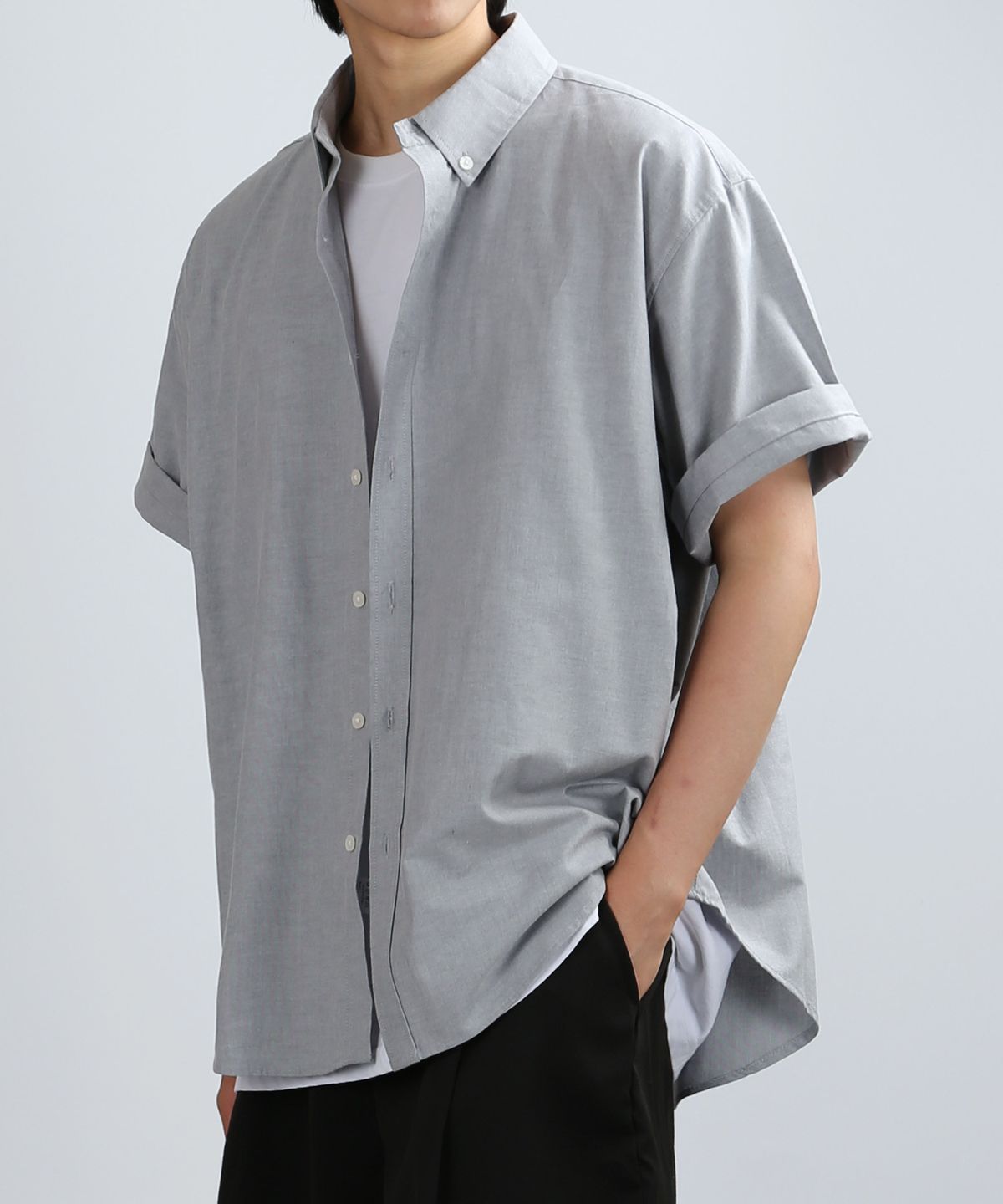 쟈니웨스트(JHONNY WEST) [OVER.HALF] breathe oxford (gray)