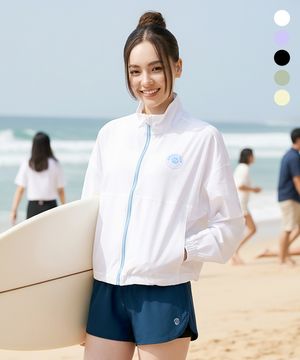 쿨터치 에어라이트 크롭 여성 집업 래쉬가드 (5컬러)