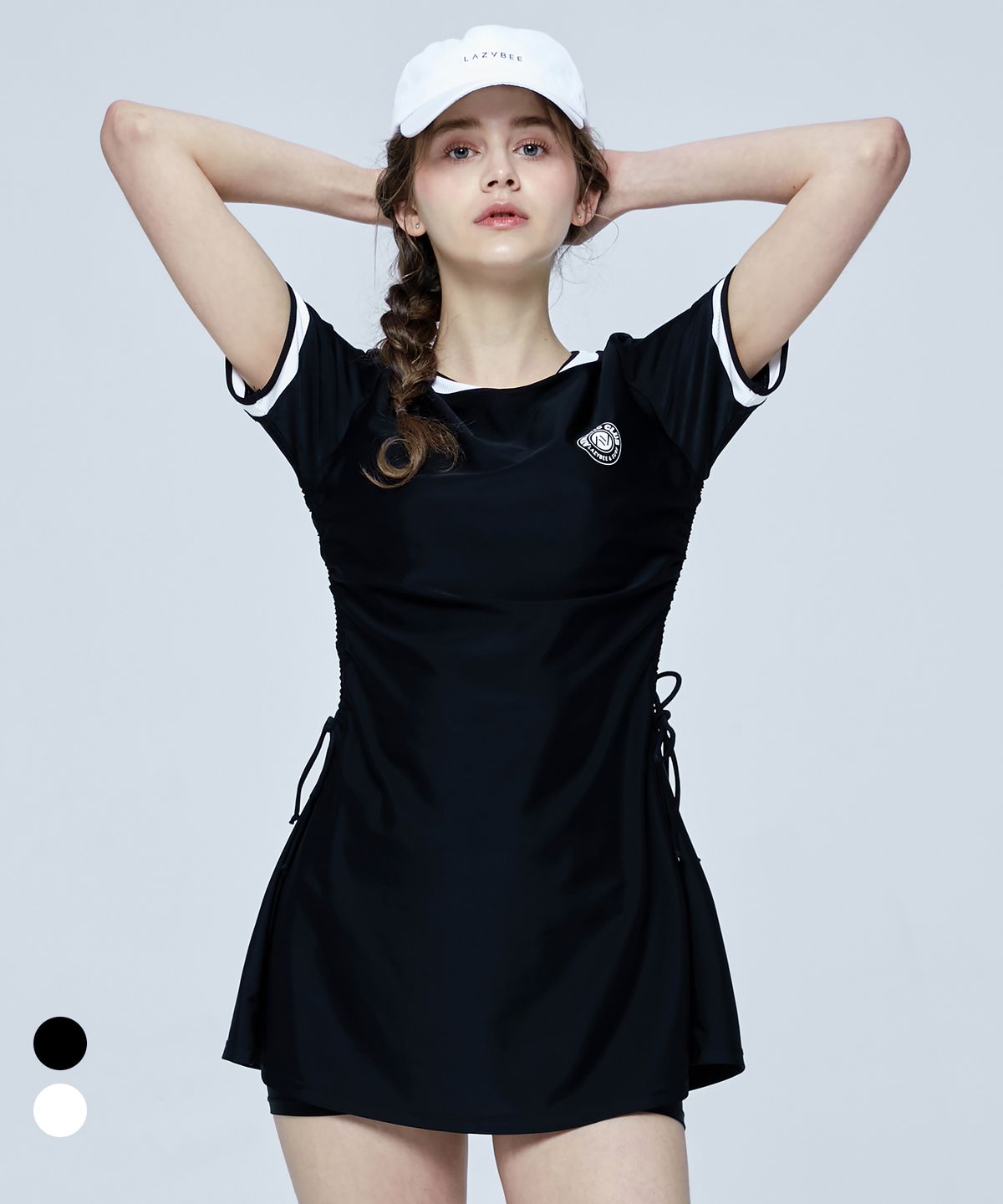 레이지비(LAZYBEE) [SET] 밸런스 핏 여성 원피스 수영복세트(이너팬츠 포함) (2컬러)