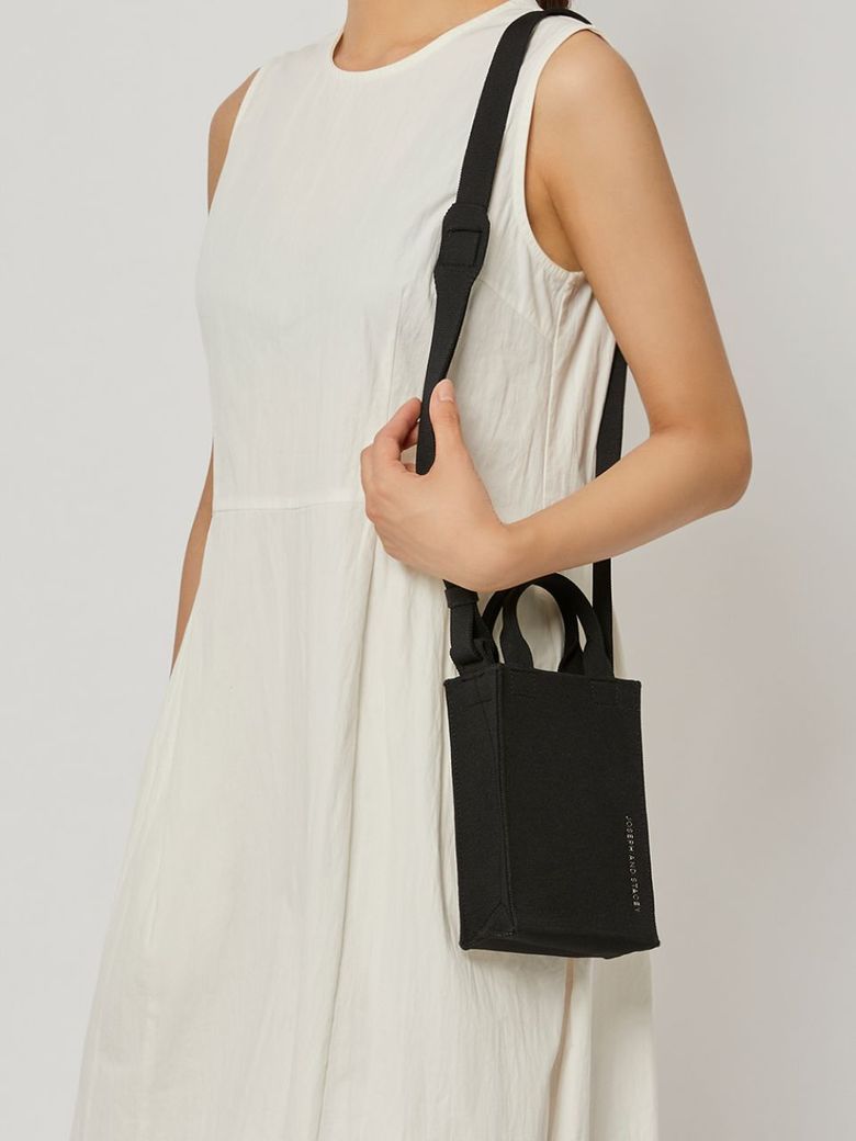 LPK Lattice Knit Cross Bag S Rich Black