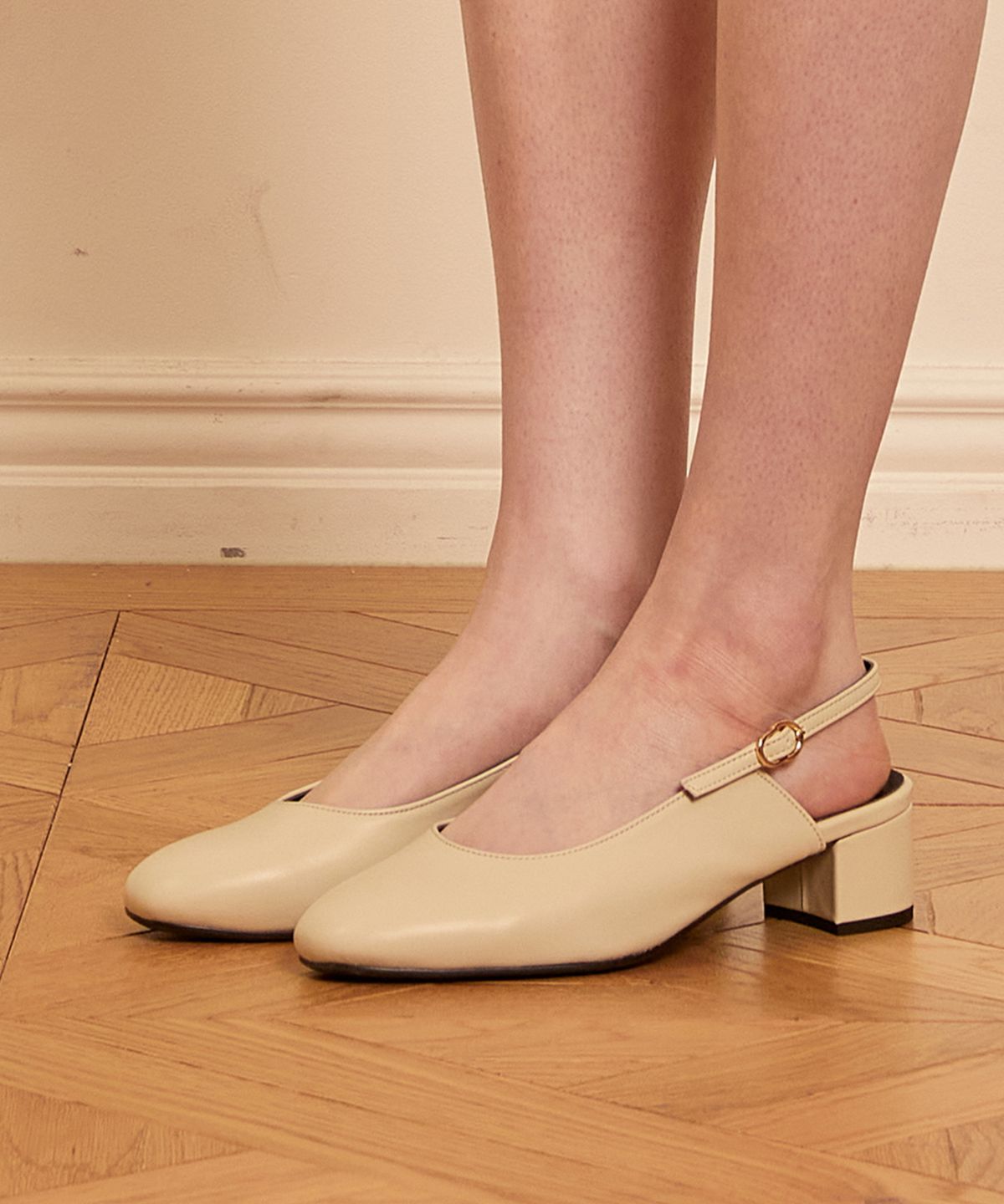스퍼(SPUR) Paney slingback -SS7009 (3color) 4cm 슬링백 펌프스