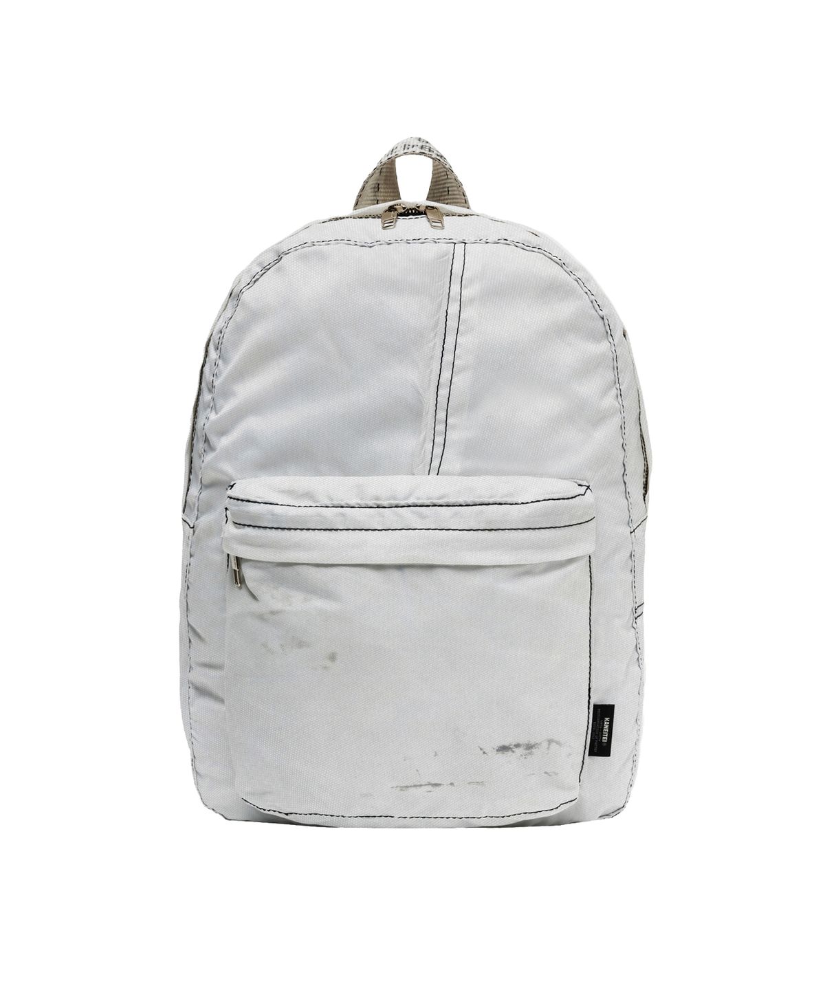 카네이테이(KANEITEI) TENT LINING BACKPACK (WHITE) / UPCYCLED