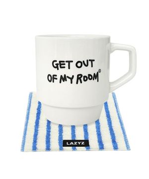 레이지 레터링 머그 + 코스터 세트