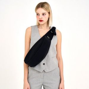 3way 하프문 크로스백- 블랙