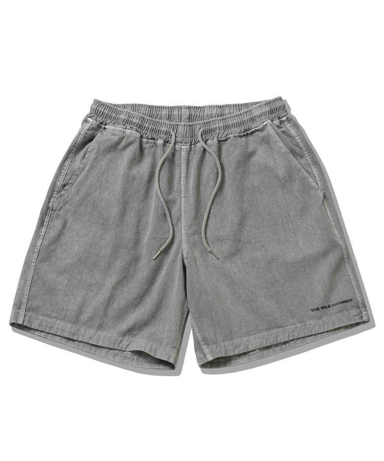 PIGMENT DYING COTTON PANTS [INDIGO GREY]