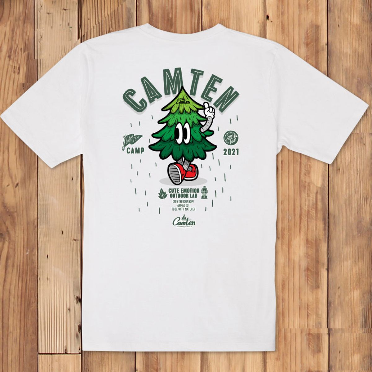돌돌(DOLDOL) Camten-tshirts-33 감성 캠핑 브랜드 캠텐 캐릭터 그래픽 티셔츠 반팔티