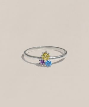 925실버 레인보우 큐빅  반지 리썸/ Lisseom