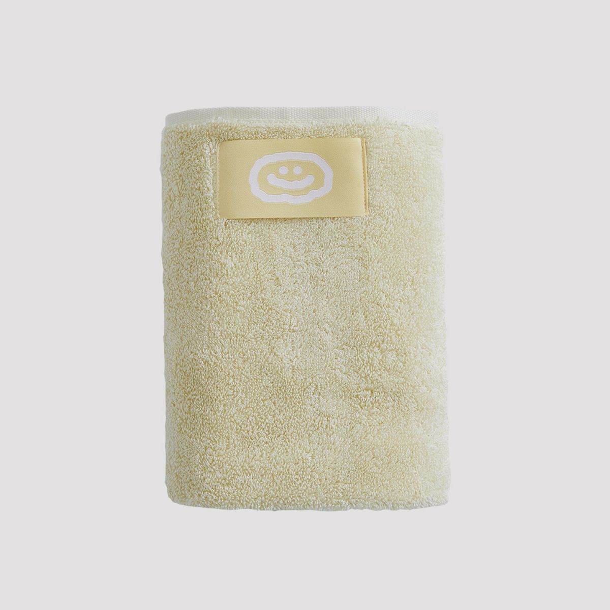 오울(OOOWL) TOWEL LOVE YELLOW STRIPE
