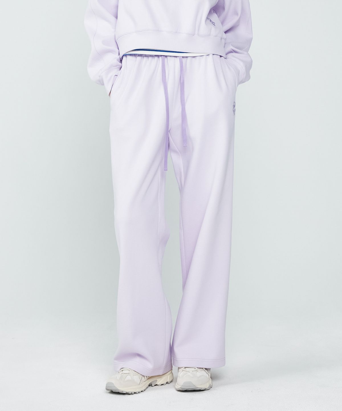 드파시온(DEPASION) 에센셜 와이드 밴딩 팬츠 (라이트 퍼플)