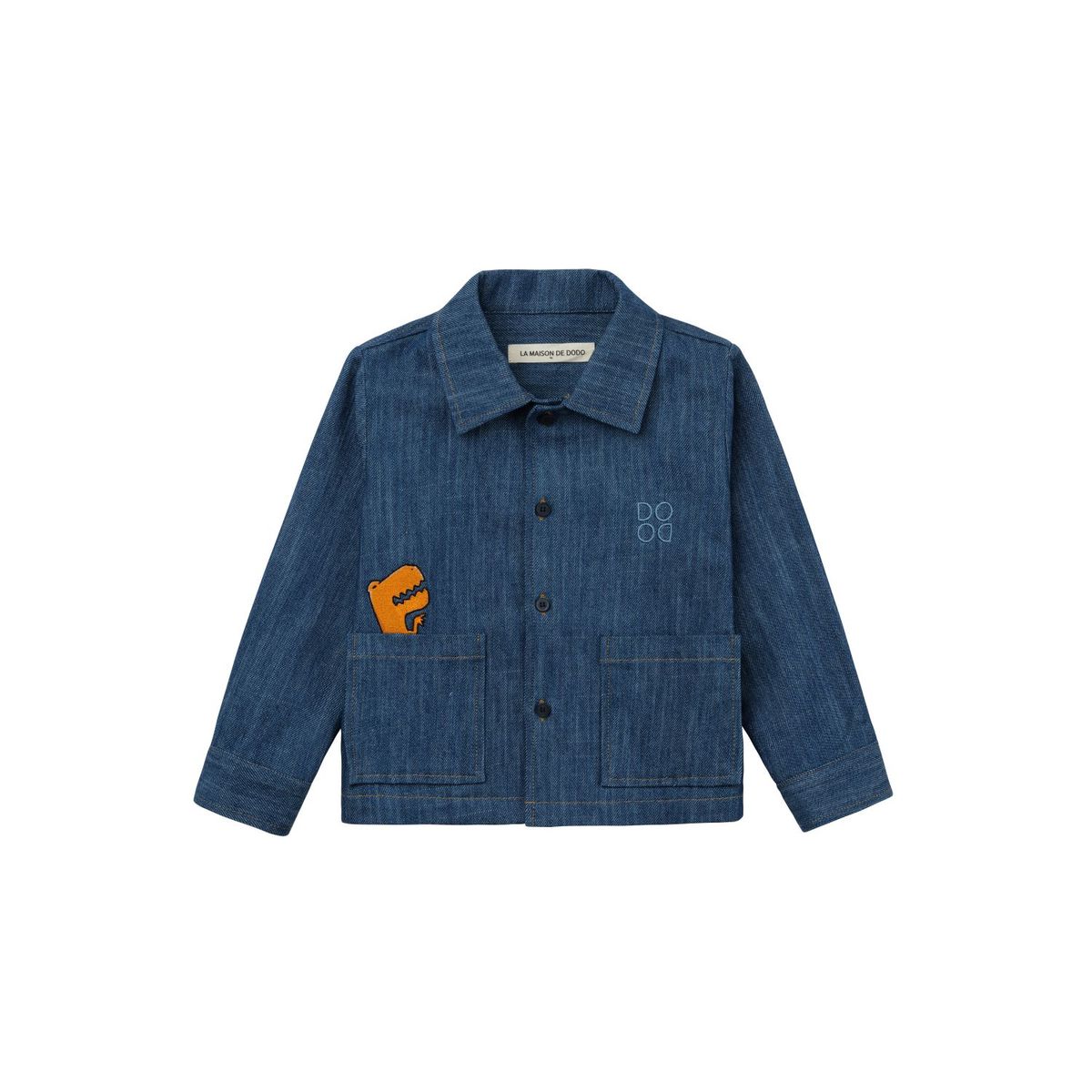 라메종드도도(LA MAISON DE DODO) Dodo Basic Denim Shirt_Blue Denim 데님 자켓
