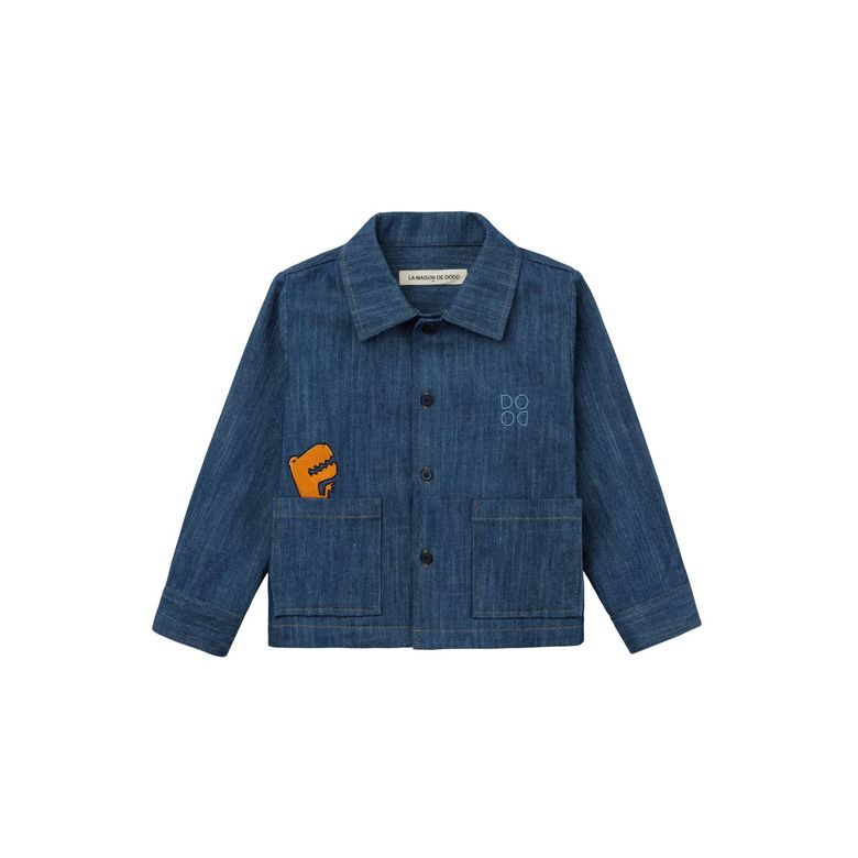 Dodo Basic Denim Shirt_Blue Denim 데님 자켓