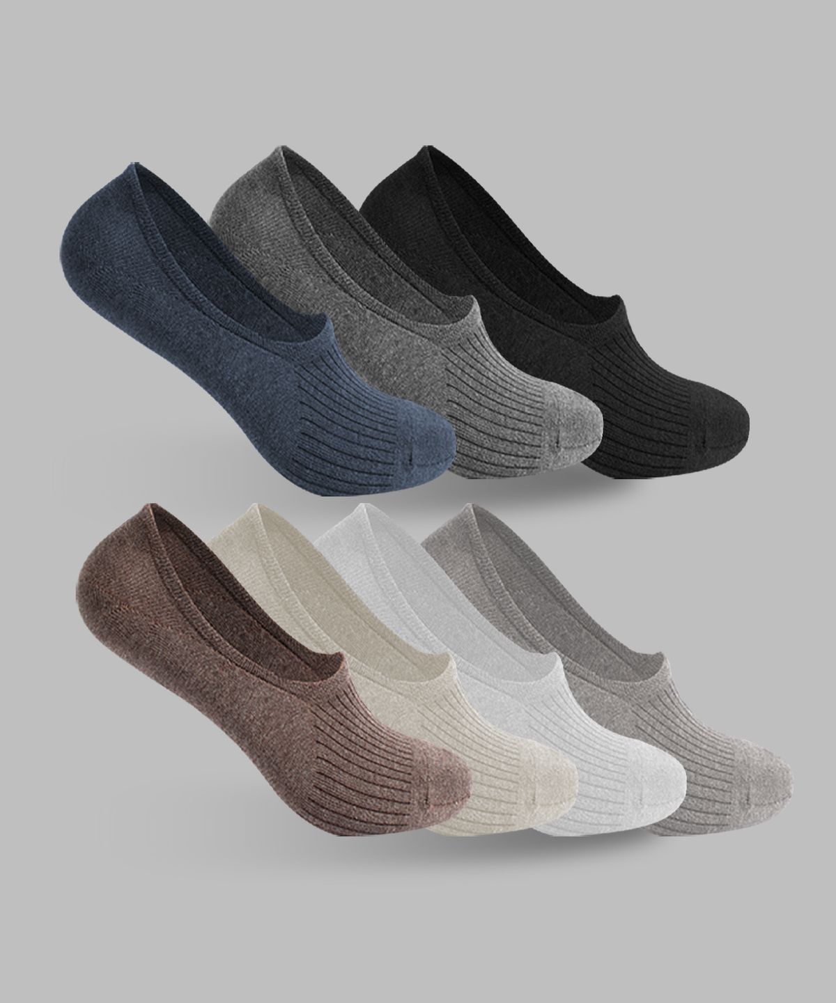 삭스팩토리(SOCKS FACTORY) [10PACK] 베이직 골지 페이크삭스 7color