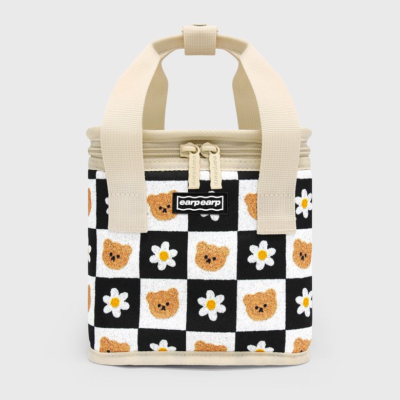 CHECKER BOARD FLOWER MERRY(보냉백)