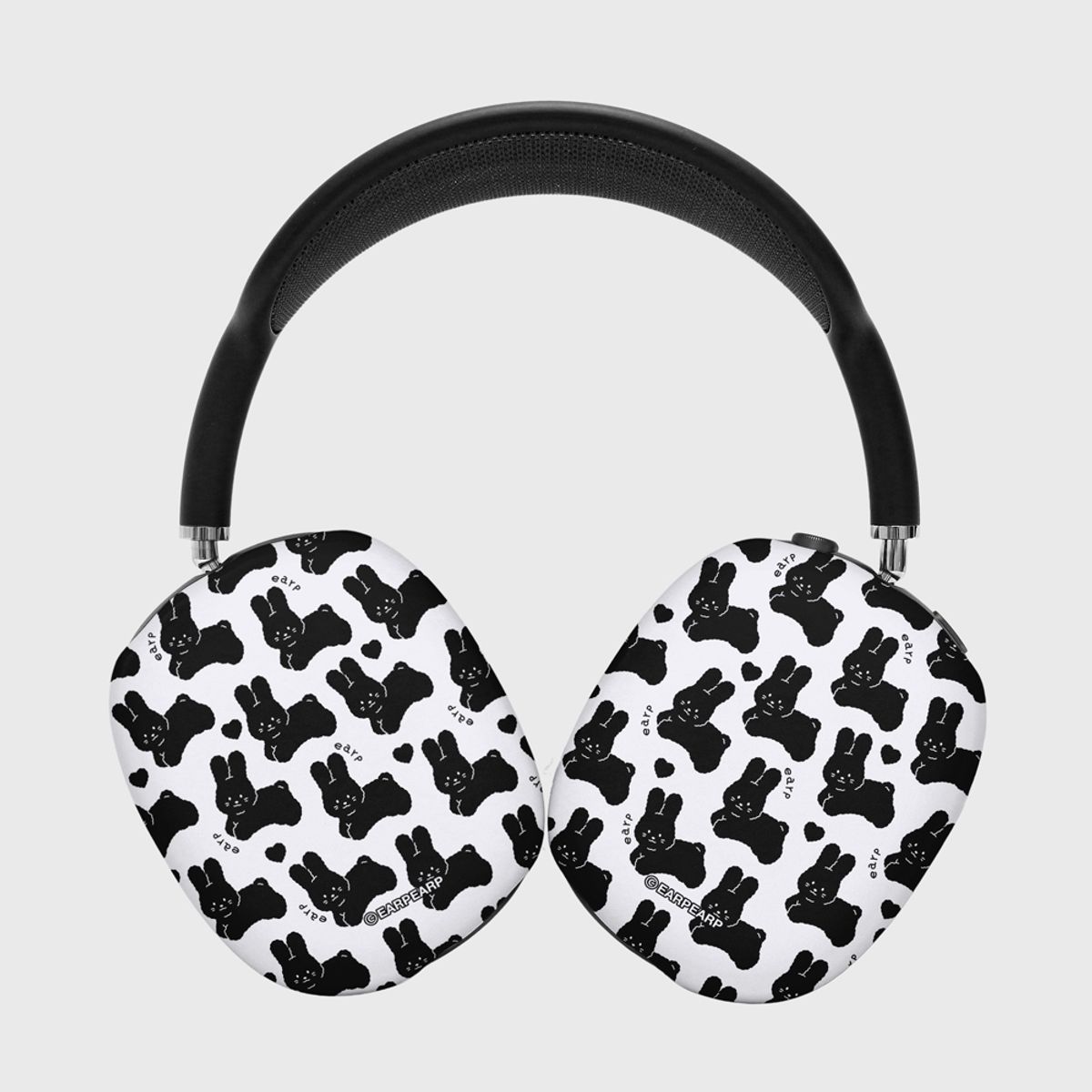 어프어프(EARPEARP) 2D HOPPING BLACK POPO-WHITE(에어팟맥스-하드)