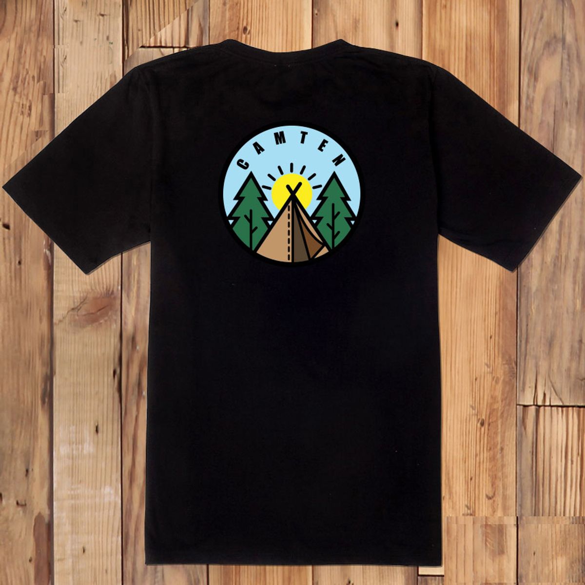 돌돌(DOLDOL) Camten-tshirts-35 감성 캠핑 브랜드 캠텐 캐릭터 그래픽 티셔츠 반팔티