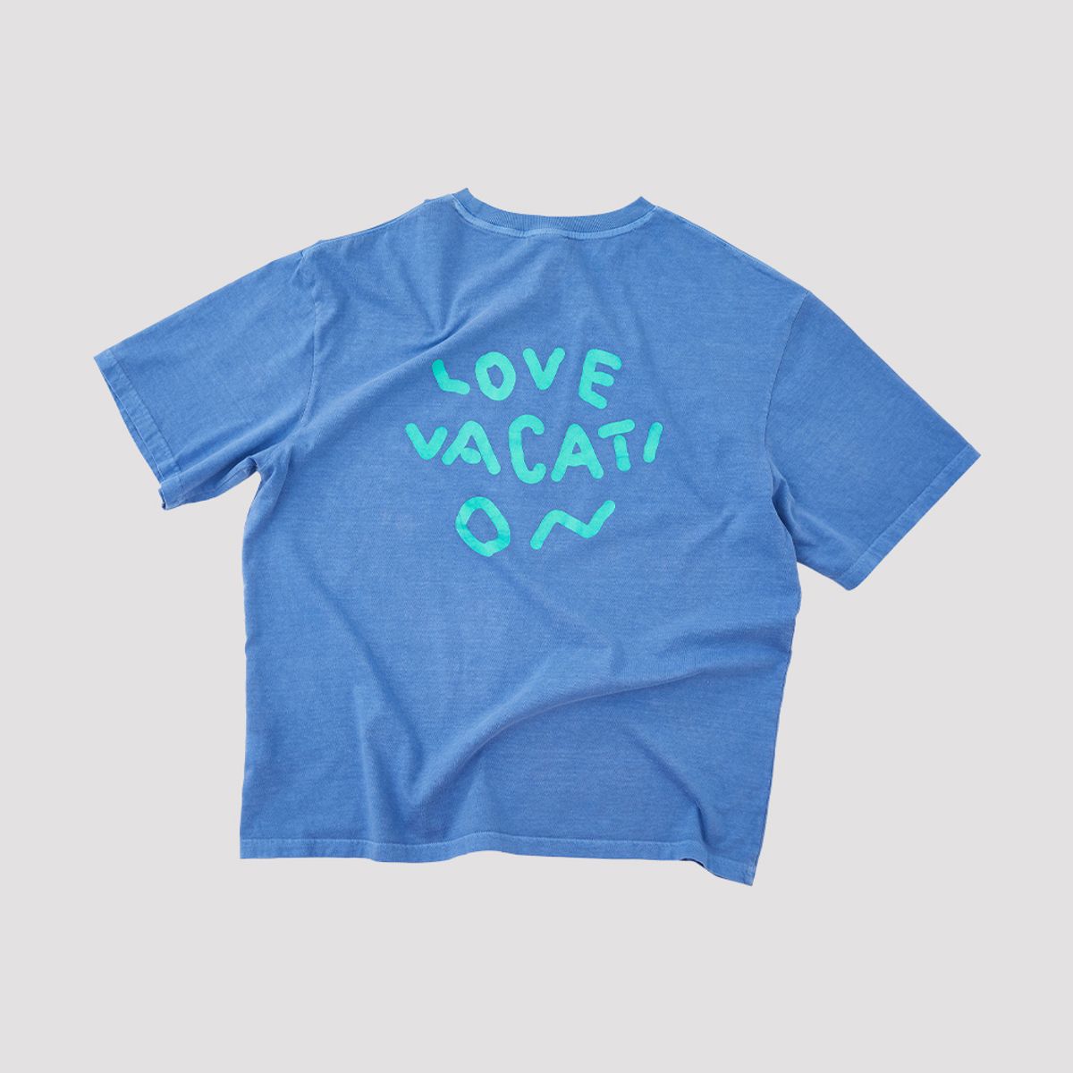 오울(OOOWL) PIGMENT T SHIRT LOVE VACATION