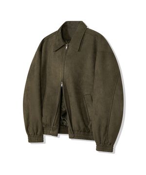 87-STAN009 [리뉴얼] 스탠다드 블루종 스웨이드 자켓 카키
