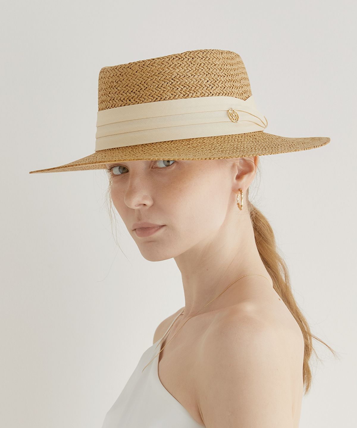 할렌(HALDEN) classic fedora panama hat (C026_ivory)
