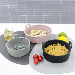 심플쿡 실리콘 에어프라이어용기 그릇 중+중