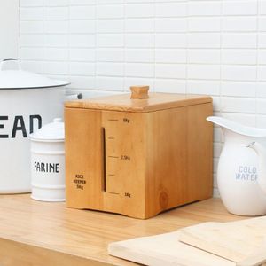 내츄럴 원목 쌀통 보관함 5Kg