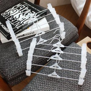 화이트집게바지걸이20개